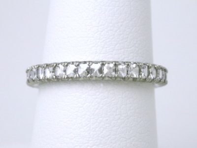 Customer Bez Ambar designer diamond and 18-karat white-gold eternity band with 36 square-set Blaze Cut diamonds