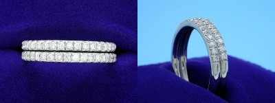 Diamond Wedding Band: 0.56 tcw Round French Style Pave Set Diamonds