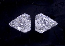 1.15 total carat weight matched Kite Brilliant diamonds graded H color and SI1 clarity