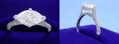 Marquise Cut Diamond Rings