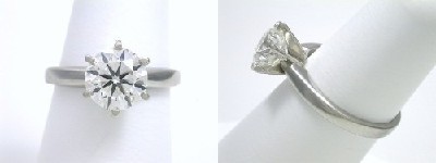 2.01-carat Round Brilliant cut diamond ring