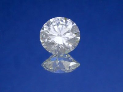 2.66-carat round brilliant cut diamond with GIA graded I color and SI1 clarity