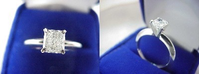 Radiant Cut Diamond Ring: 0.81 carat with 1.10 ratio in Solitaire style mounting