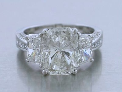 radiant cut diamond ring