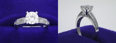 Round Diamond Ring: 0.61 carat in 0.20 tcw Round Leo Ingwer mounting