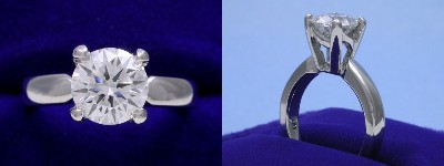 Round Diamond Ring: 1.34 carat in Leo Ingwer Designer Mounting