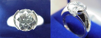 Round Diamond Ring: 2.60 carat in Michael Bondanza Mounting