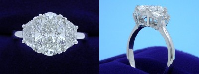 Oval Diamond Rings