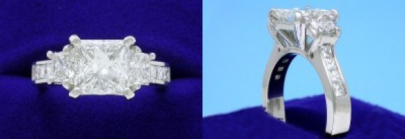 Princess Ring 2.05 ct 0.72 TR 0.42  PR AD